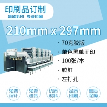 印刷品定制（210*297mm)